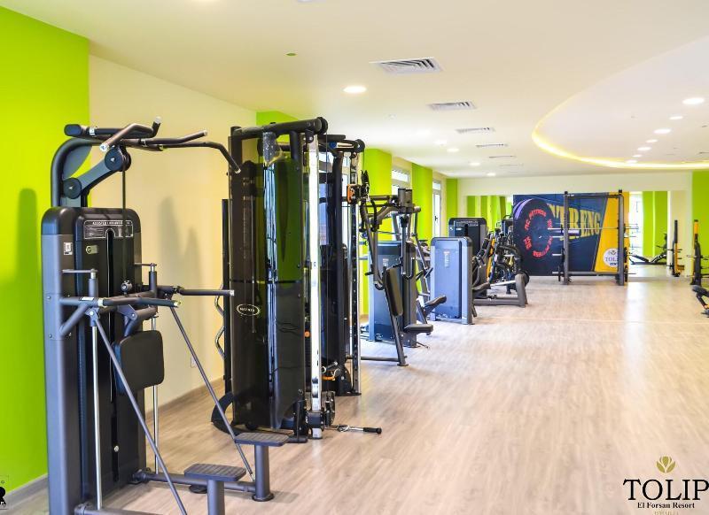 โทลิป อัลฟอร์ซาน ไอส์แลนด์ โฮเต็ล แอนด์ สปา Hotel อิสไมเลีย ภายนอก รูปภาพ The gym at the hotel